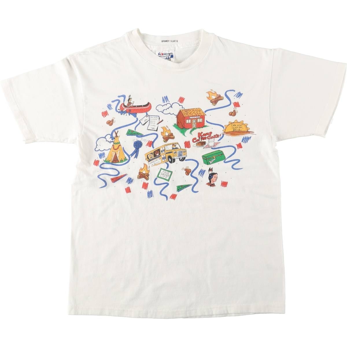 古着 90年代 ヘインズ Hanes BEEFY-T プリントTシャツ USA製 メンズM相当 ヴィンテージ/eaa669945