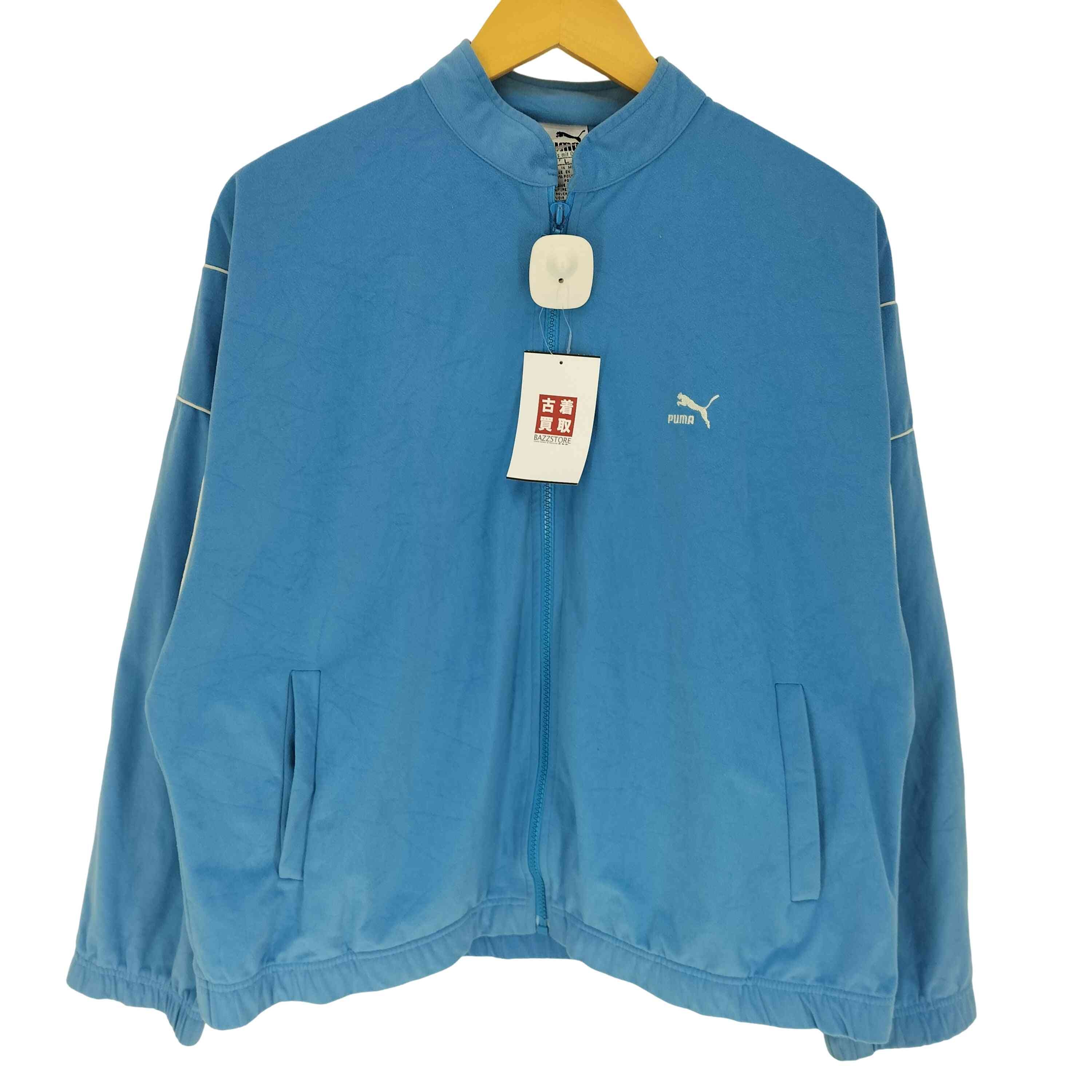 90S 刺繍タグ ロゴ 刺繍 ベロア マオカラー トラックジャケット ジャージ【1142047807231】