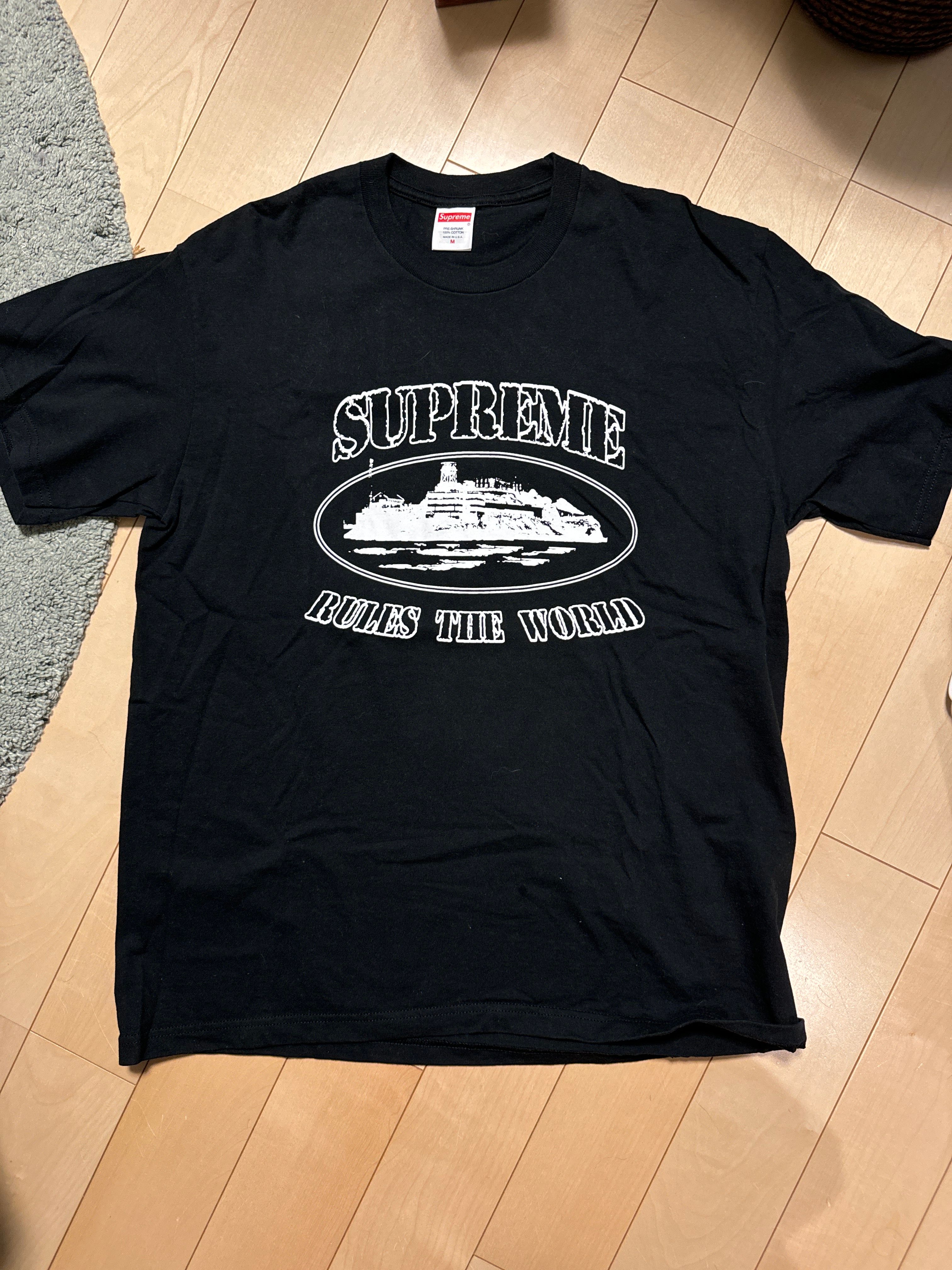 Supreme / Corteiz Rules The World Tee "Black"