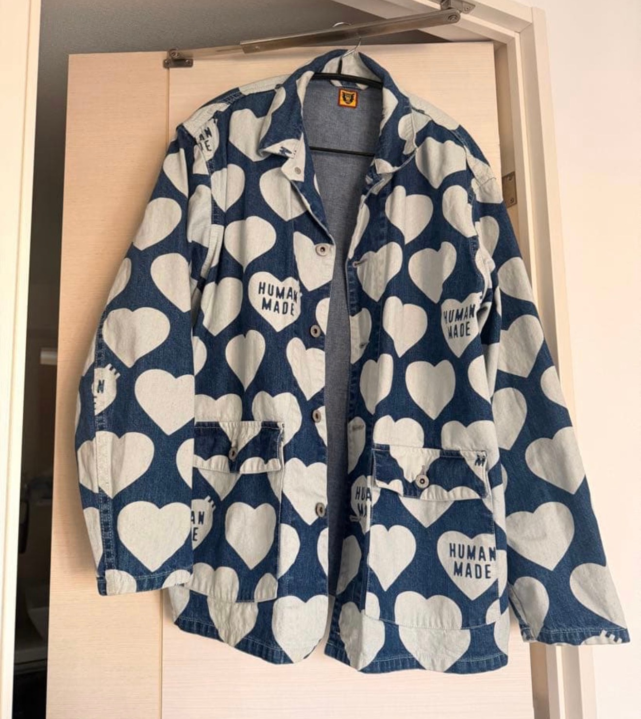 HUMAN MADE Heart Denim Coverall Jacket "Indigo"