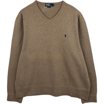 古着 ラルフローレン Ralph Lauren POLO by Ralph Lauren Vネックワンポイントロゴスウェットシャツ トレーナー メンズXL相当/eaa633671 【中古】 【260415】/eaa633671