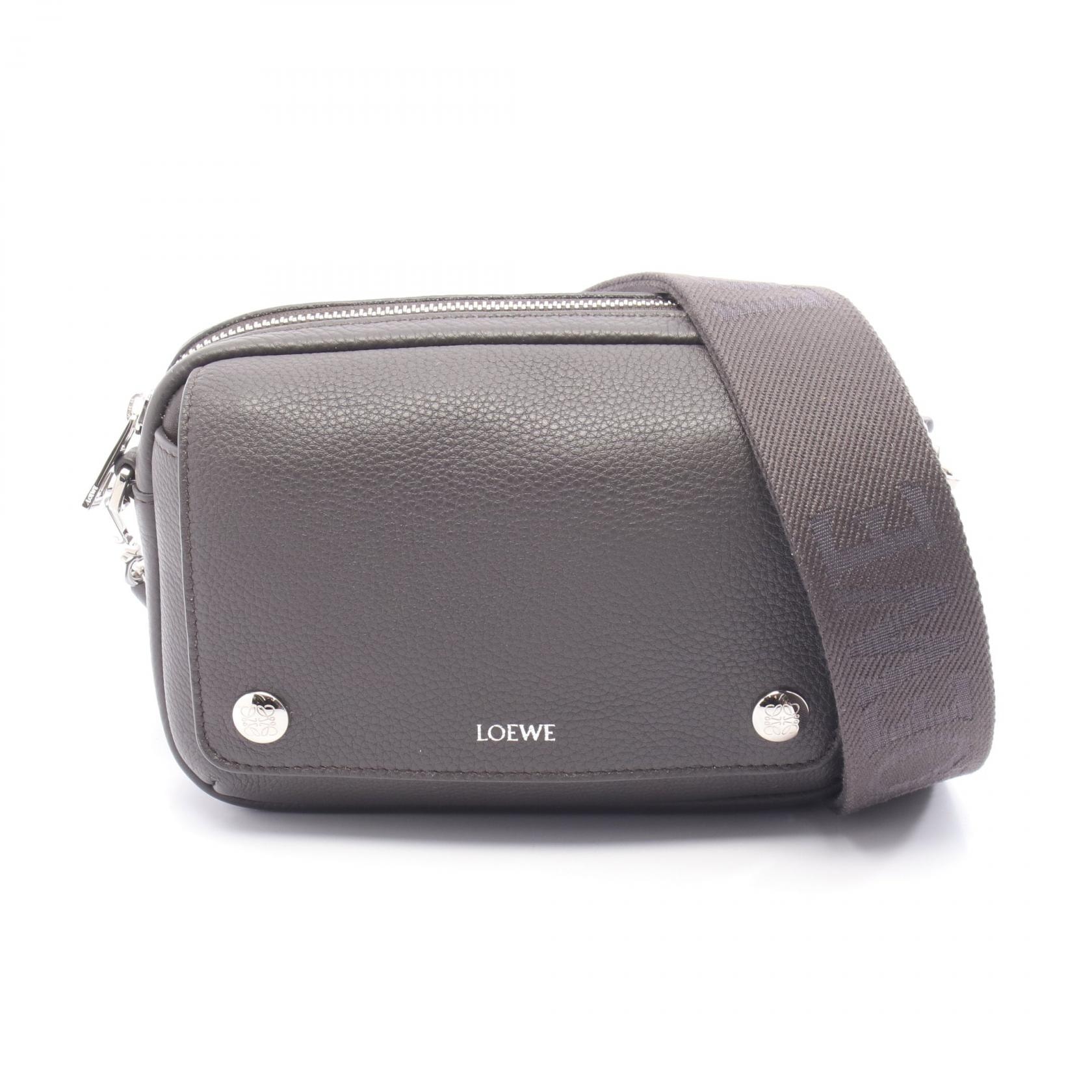 로에베 LOEWE 페블 메신저 백 스몰 숄더백 백 가죽 남성용 그레이 BANBPCBX011220 [신제품]