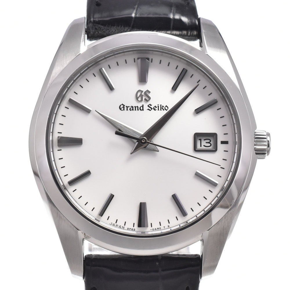 ベルト訳あり セイコー SEIKO SBGX295/9F62-0AB0 グランドセイコー デイト ホワイト クォーツ メンズ 箱・保証書付き 腕時計 M#150772