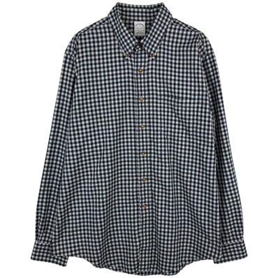 古着 ブルックスブラザーズ Brooks Brothers Est.1818 ギンガムチェック 長袖 ボタンダウンチェックシャツ メンズXL相当/rab181181