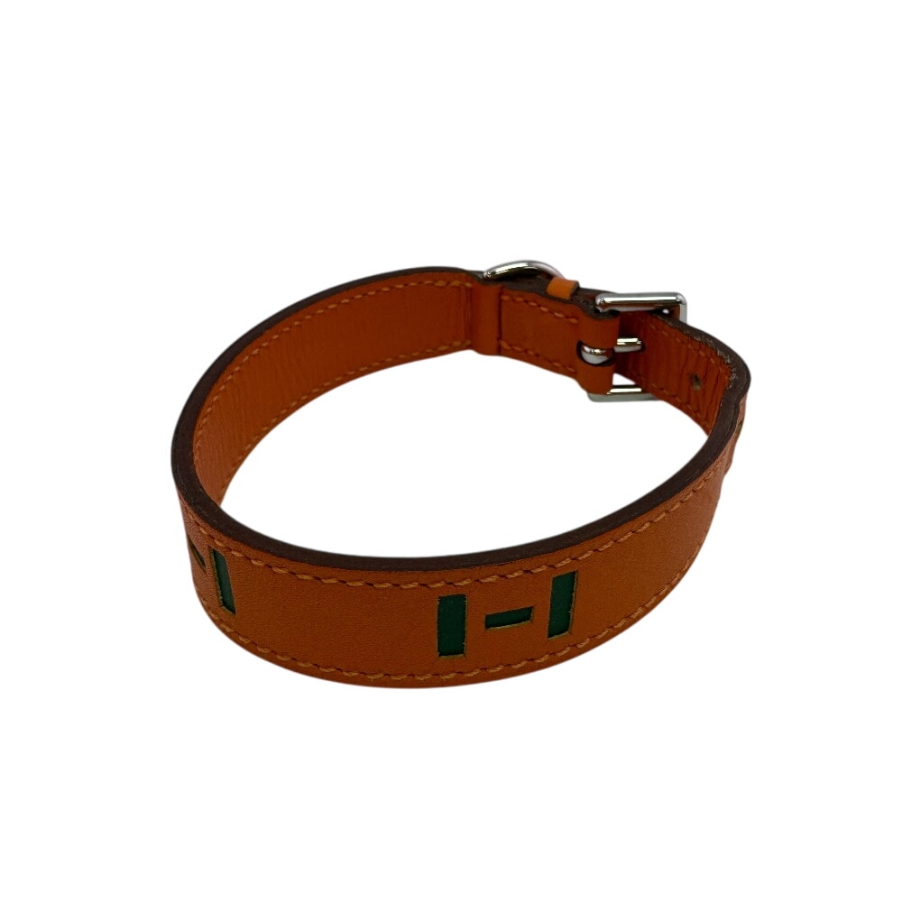 エルメス HERMES その他小物 ペットカラー Hロゴ 犬 ドッグ アニマル グリーン