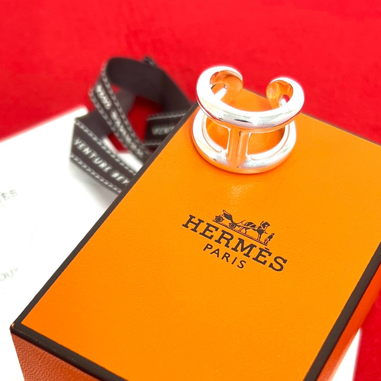 HERMES エルメス オスモズ GM リング シルバー925 リング・指輪 18号 シルバー
 05694