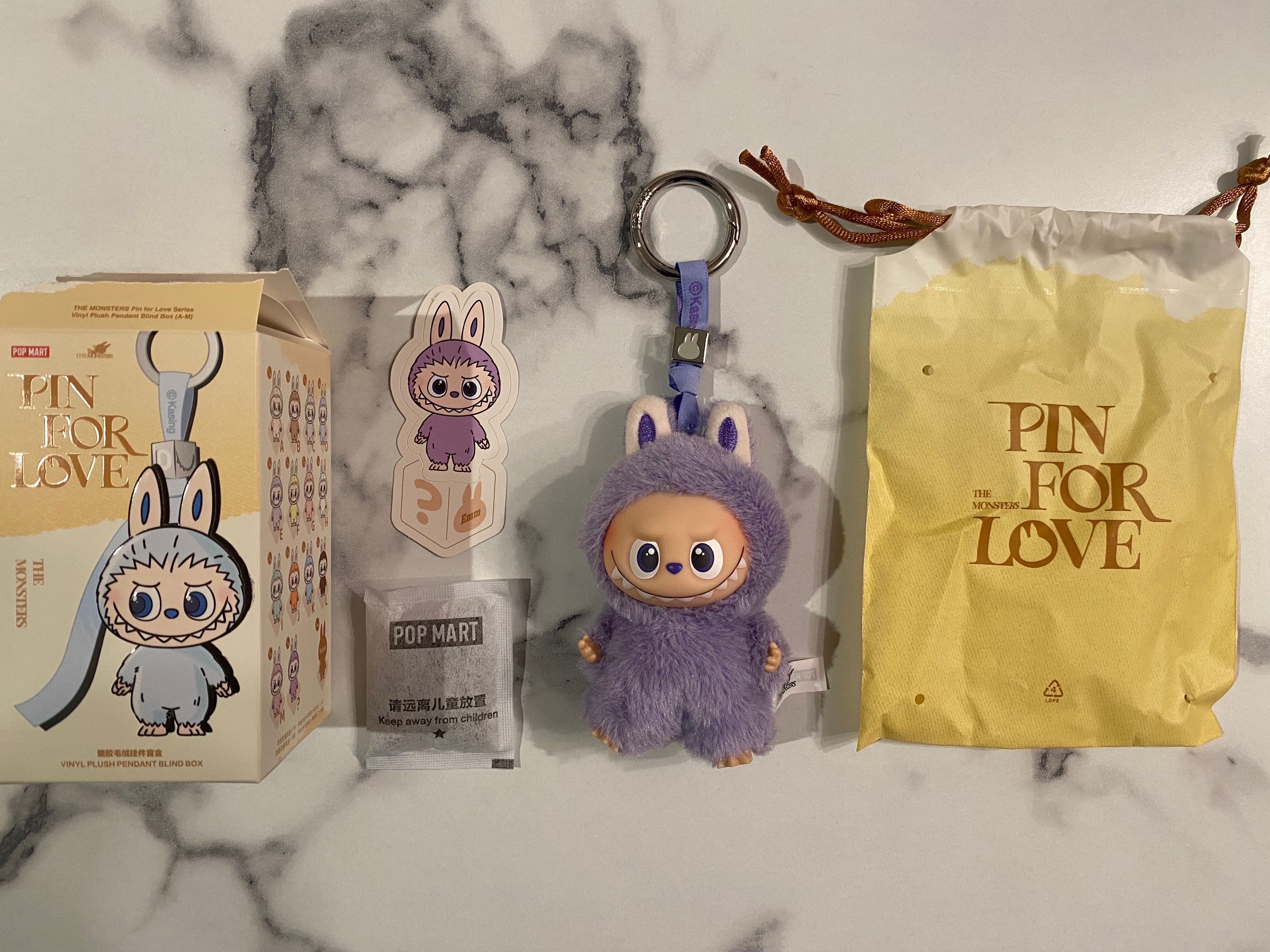 POP MART THE MONSTERS (LABUBU) Pin for Love Series-Vinyl Plush Pendant (A-M) ?