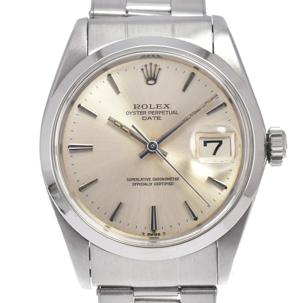 ロレックス ROLEX 1500 ヴィンテージ オイスターパーペチュアル デイト Cal.1560 自動巻き メンズ 良品 保証書付き 腕時計 D#146931