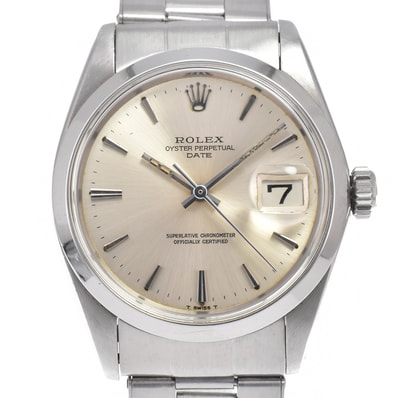 ロレックス ROLEX 1500 ヴィンテージ オイスターパーペチュアル デイト Cal.1560 自動巻き メンズ 良品 保証書付き 腕時計 D#146931