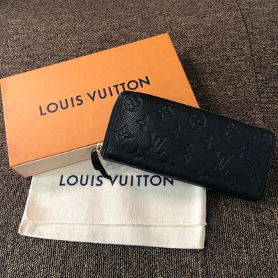 Louis Vuitton Monogram Empreinte Clemence Wallet "Noir"