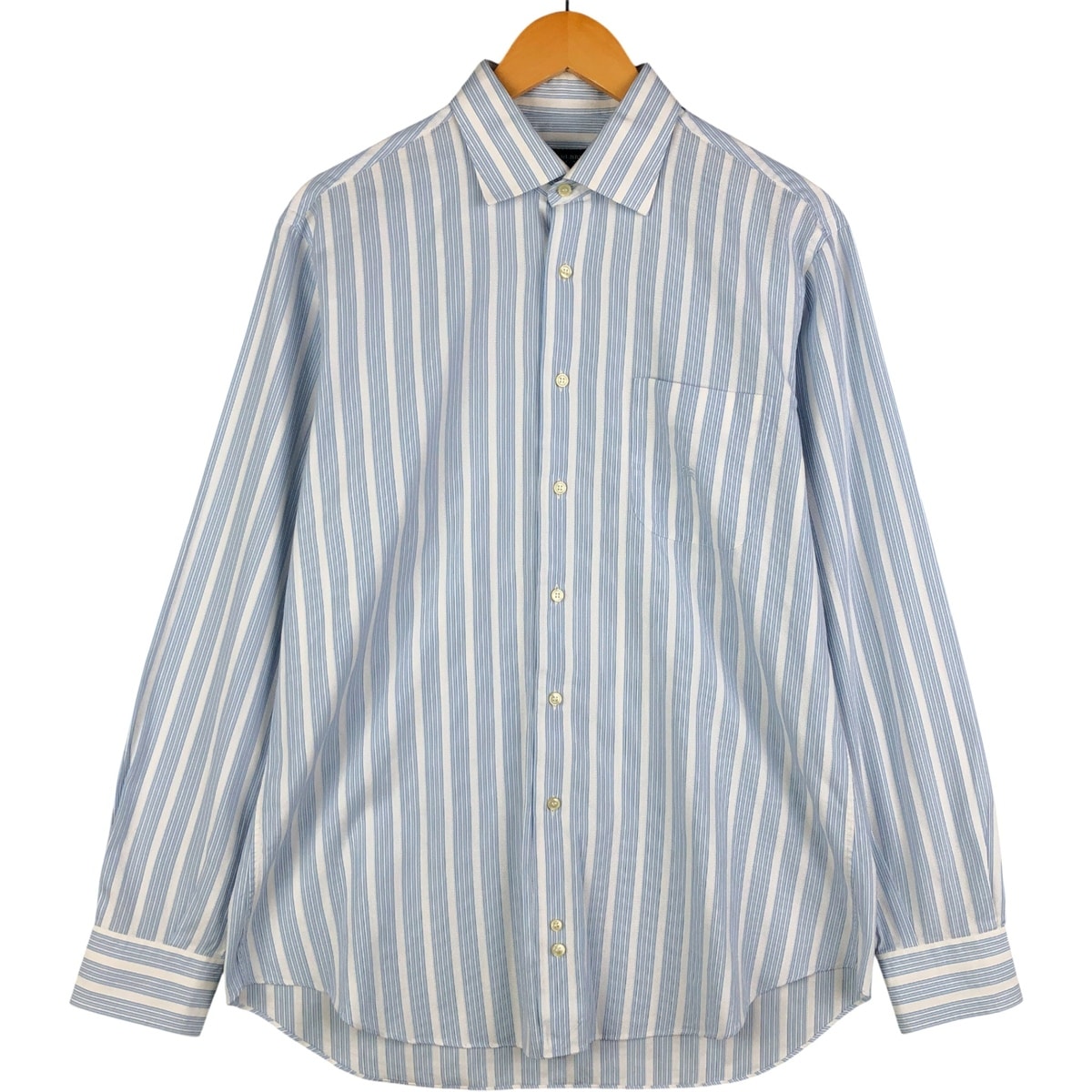 古着 バーバリー Burberry's LONDON マルチストライプ 長袖 コットンストライプシャツ スペイン製 メンズM相当/eaa600572