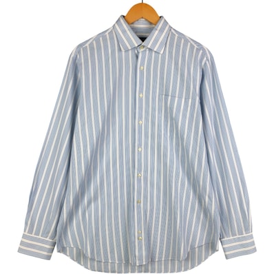 古着 バーバリー Burberry's LONDON マルチストライプ 長袖 コットンストライプシャツ スペイン製 メンズM相当/eaa600572