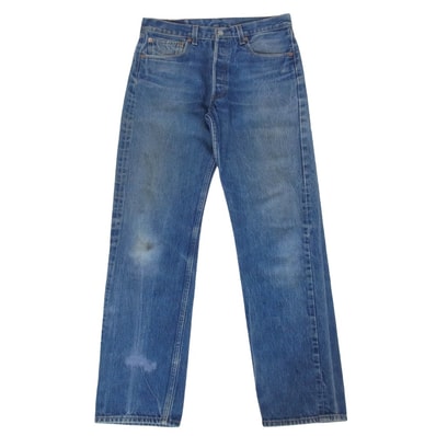 Levi's リーバイス 501-0000 00s メキシコ製 ボタン裏刻印190 501 レギュラー ボタンフライ ジーンズ デニム パンツ W33 L36 インディゴブルー系 33【中古】
