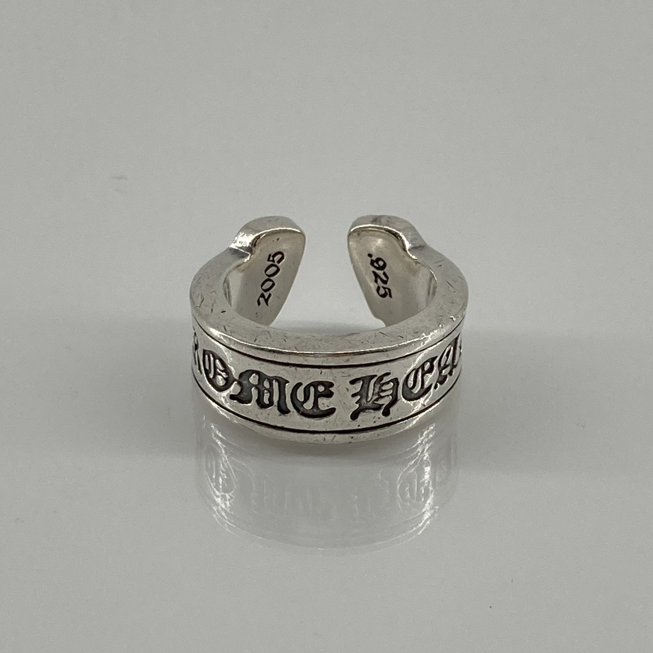 CHROME HEARTS(クロムハーツ) LG SCROLL LABELラージスクロール Sv925 リング・指輪 19.07g シルバー