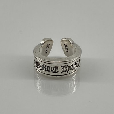 CHROME HEARTS(クロムハーツ) LG SCROLL LABELラージスクロール Sv925 リング・指輪 19.07g シルバー