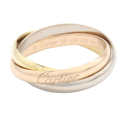 カルティエ CARTIER トリニティ リング リング・指輪 ジュエリー K18(イエローゴールド) K18WG(ホワイトゴールド) K18PG(ピンクゴールド) レディース ゴールド系 / シルバー系 【中古】