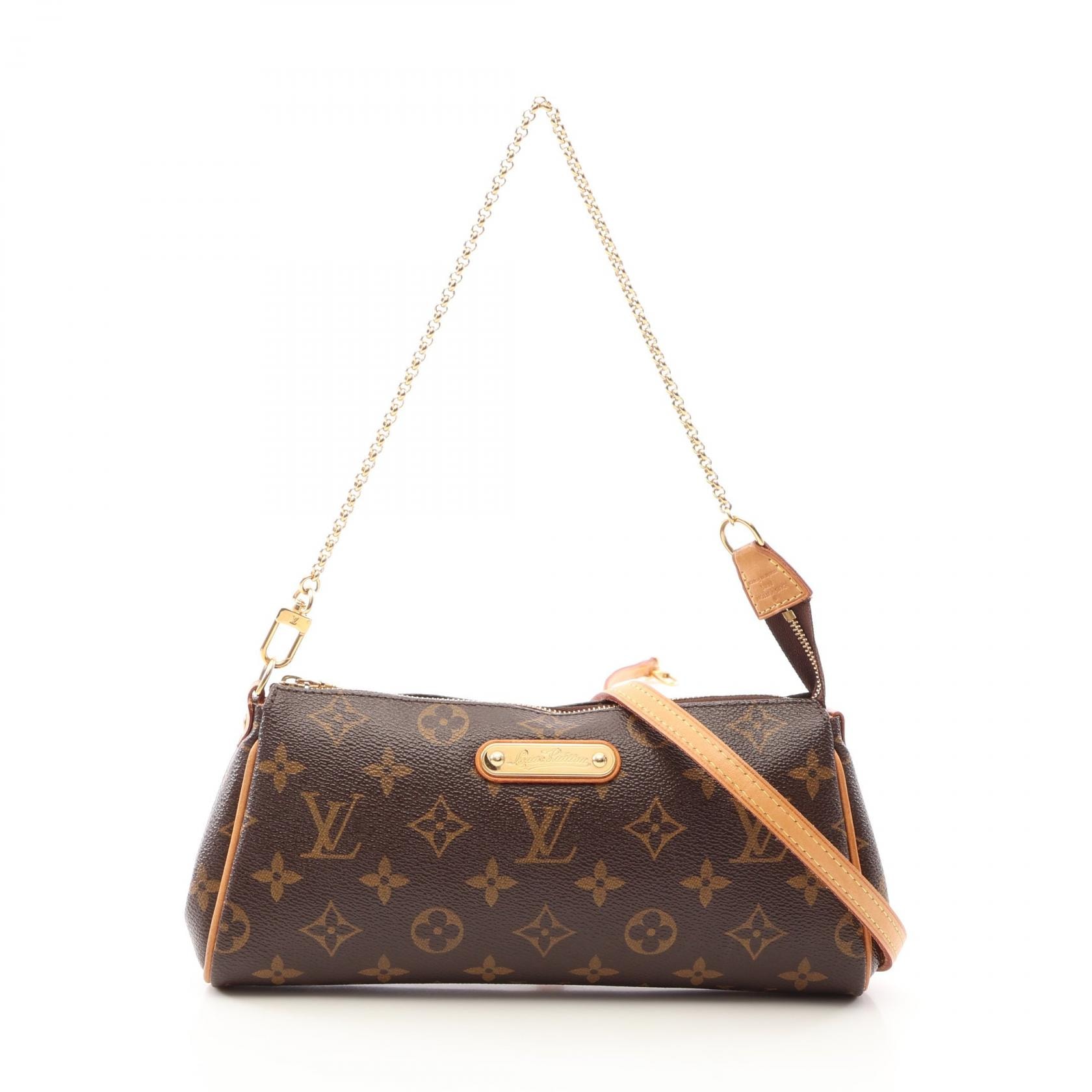 ルイ・ヴィトン LOUIS VUITTON エヴァ 2WAY ショルダーバッグ バッグ PVCコーティングキャンバス レザー モノグラム レディース ブラウン系 M95567 【中古】