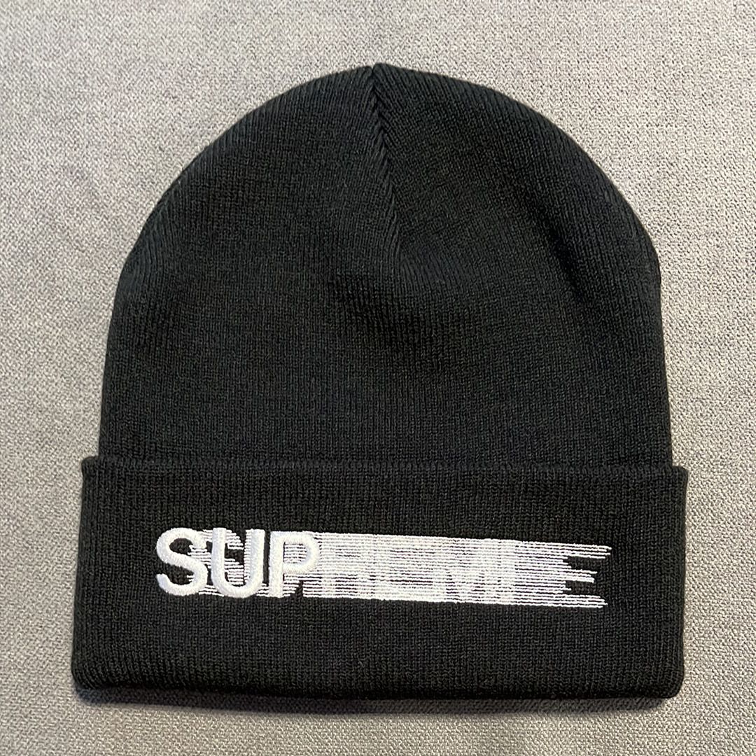 Supreme Motion Logo Beanie "Black" (23SS)