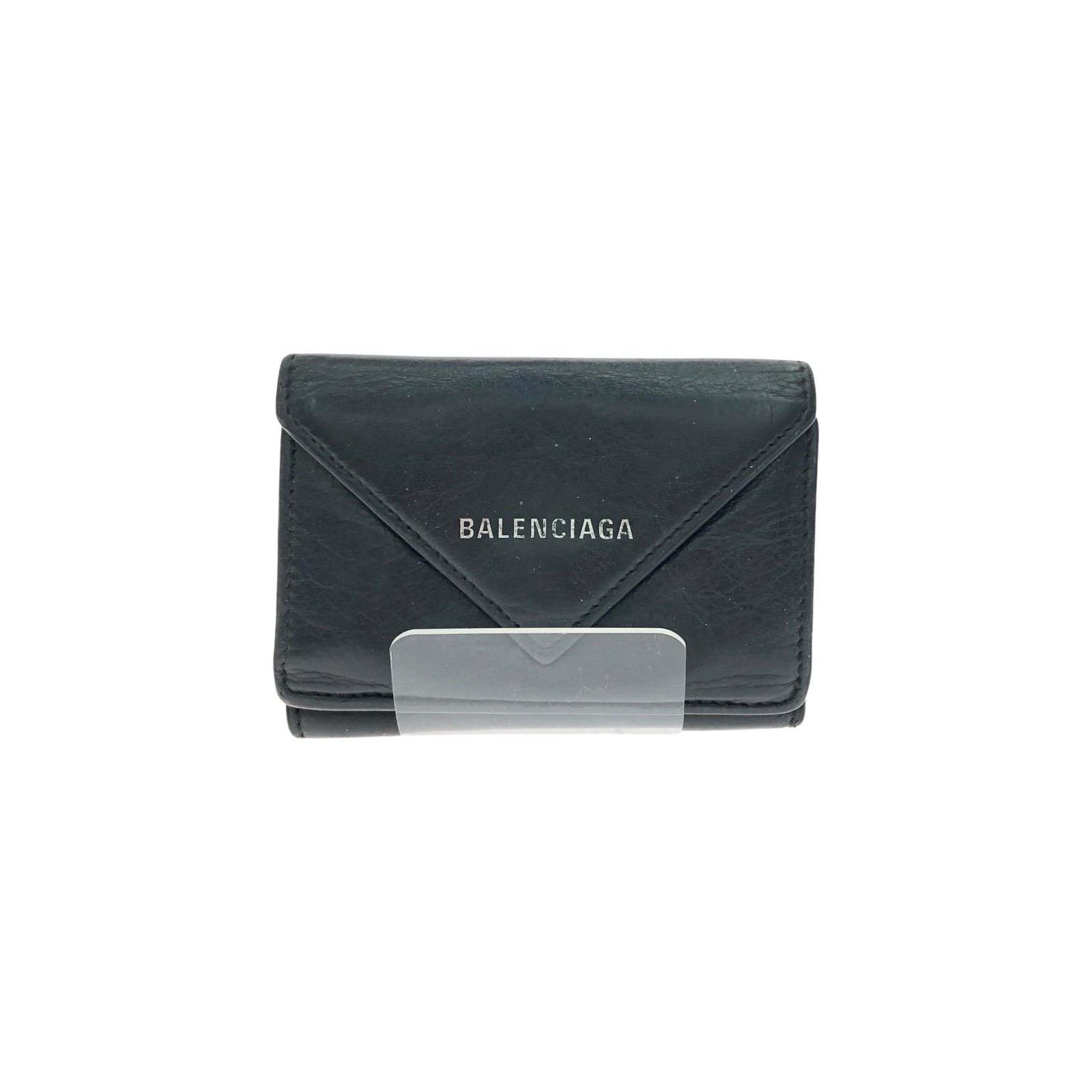 ▼▼BALENCIAGA バレンシアガ レディース 三つ折り財布 コンパクトウォレット ペーパーミニ  ブラック
