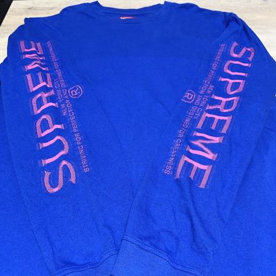 Supreme Intarsia Sleeve L/S Top "Blue"