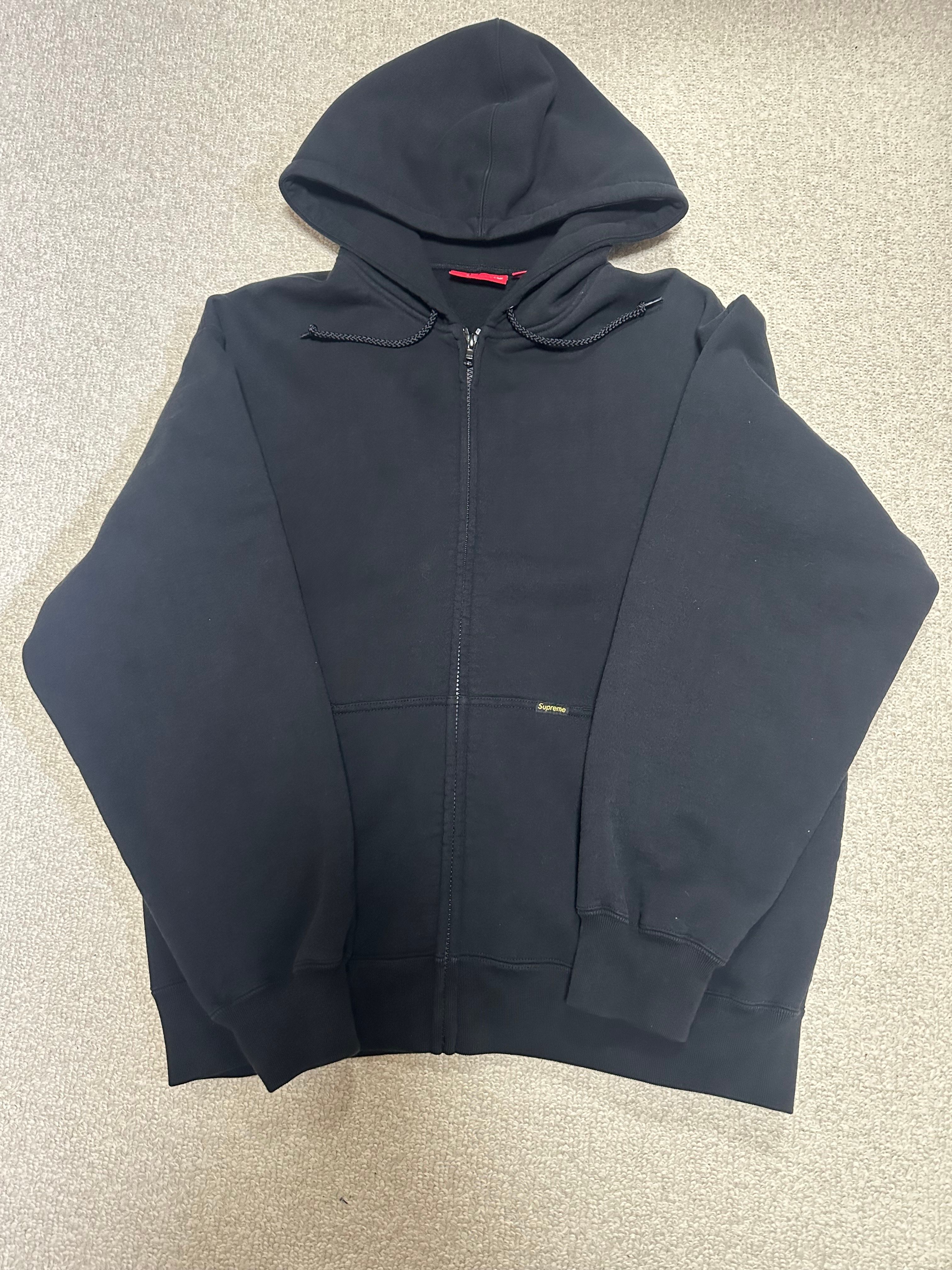 Supreme Work Zip Up Hooded Sweatshirt "Black"