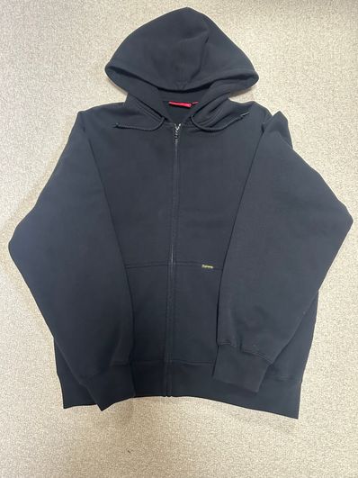 Supreme Work Zip Up Hooded Sweatshirt "Black"