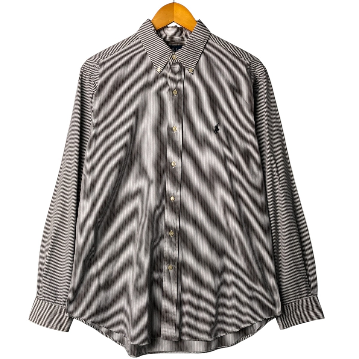 古着 ラルフローレン Ralph Lauren CLASSIC FIT 長袖 ボタンダウンストライプシャツ メンズL相当/eaa565599