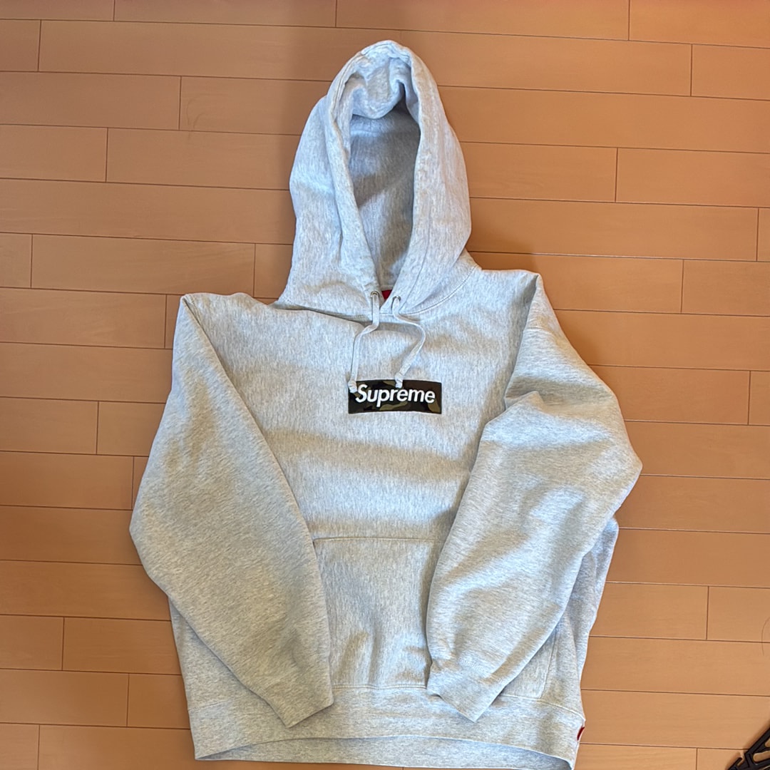 Supreme Box Logo Hooded Sweatshirt "Ash Grey" (23FW)