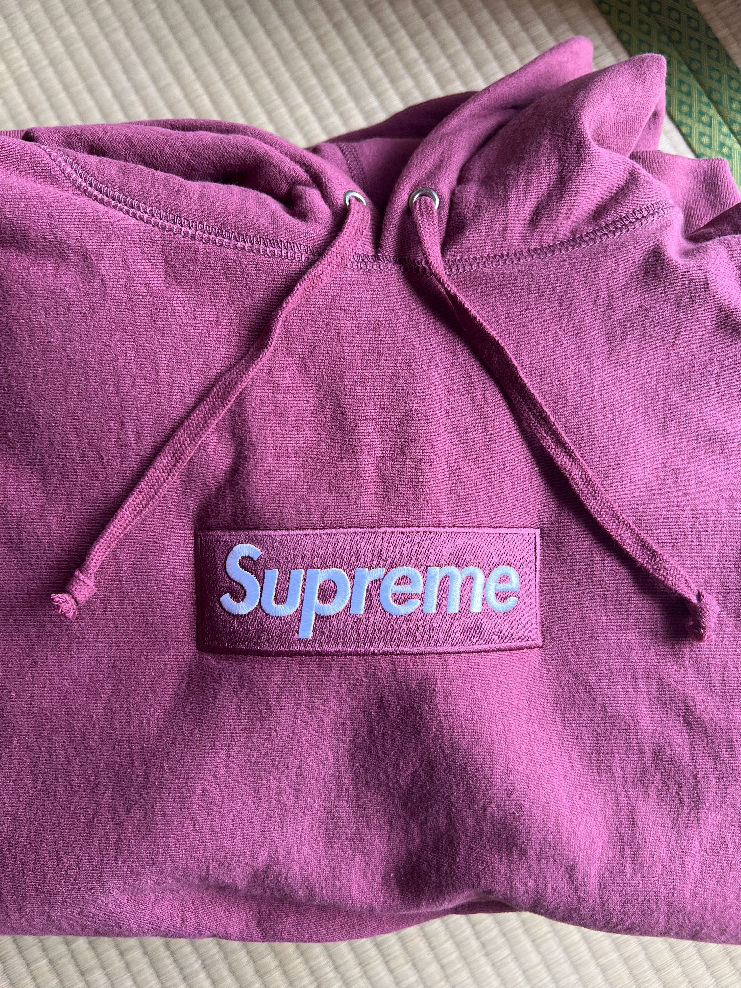 Supreme Box Logo Hooded Sweatshirt "Plum" (21FW)
