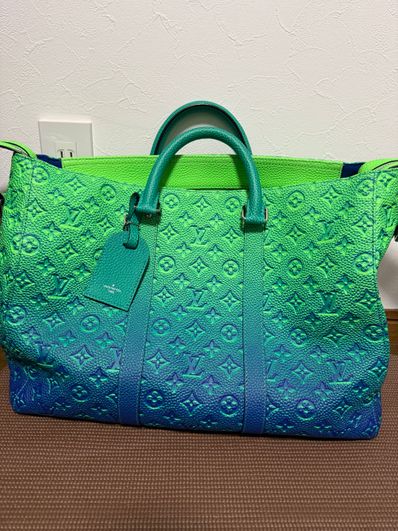 Louis Vuitton Keepal Tote Leather "Blue/Green"