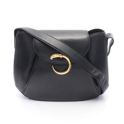 カルティエ CARTIER パンテール ショルダーバッグ バッグ レザー レディース ブラック系 【中古】
