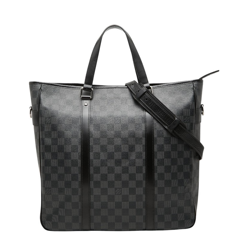 ルイ ヴィトン ダミエ グラフィット タダオ ハンドバック ショルダーバッグ2WAY N51192 ブラック PVC レザー メンズ LOUIS VUITTON 【中古】