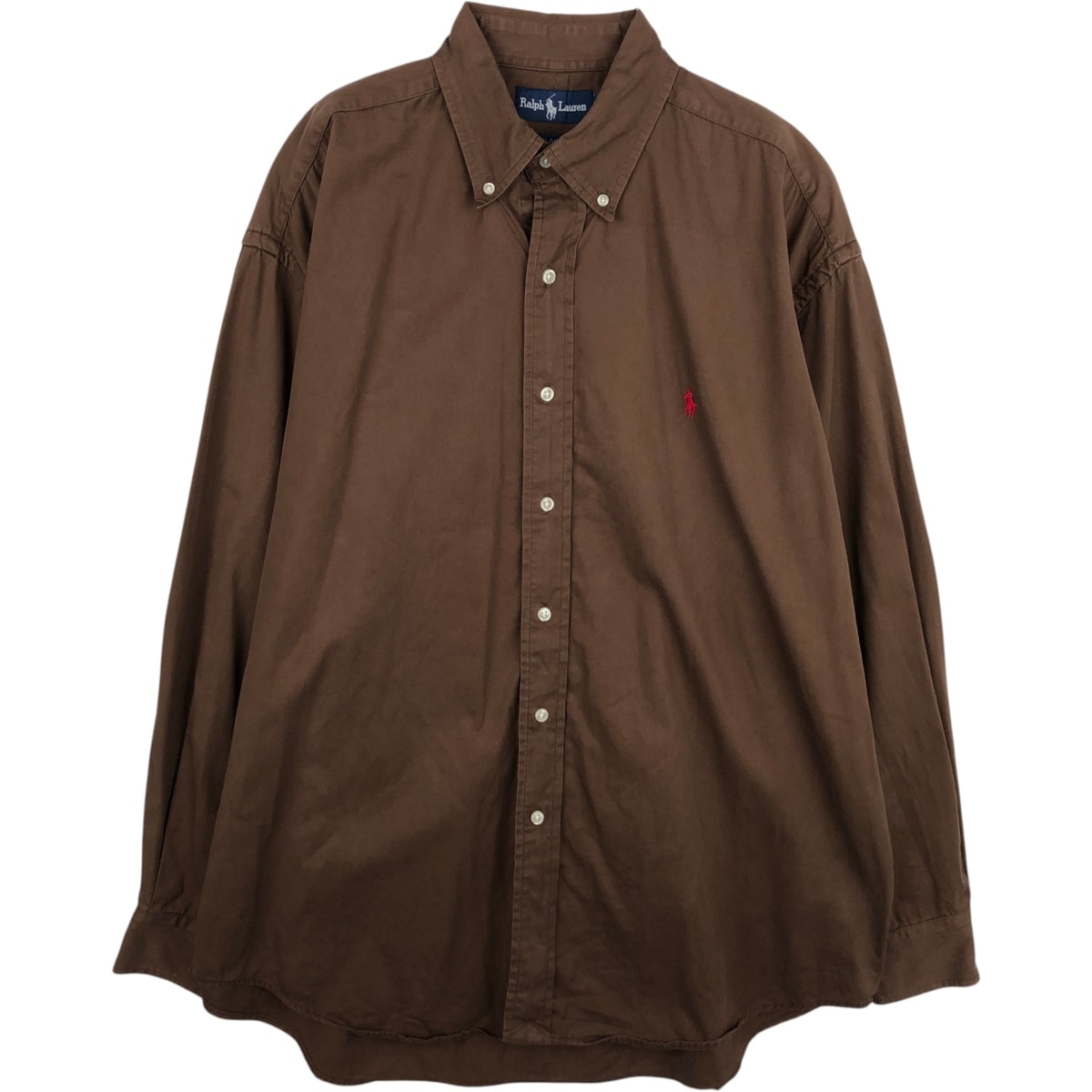 古着 ラルフローレン Ralph Lauren BLAKE 長袖 ボタンダウンシャツ メンズXL相当/eaa634475