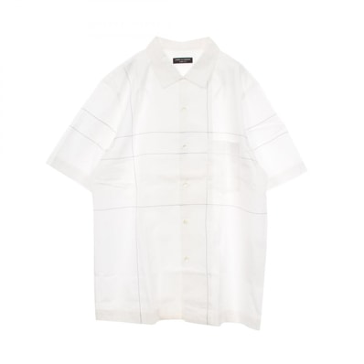 コムデギャルソンオムプリュス COMME des GARCONS HOMME PLUS ステッチ 半袖 衣料品 トップス コットン メンズ ホワイト系 PI-B007 【中古】
