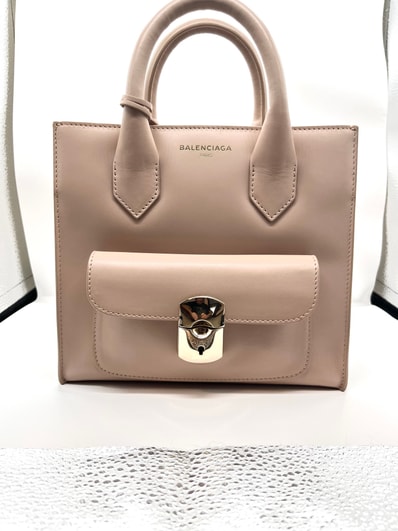 バレンシアガ BALENCIAGA パドロック ハンドバッグ ベージュ 2WAY
