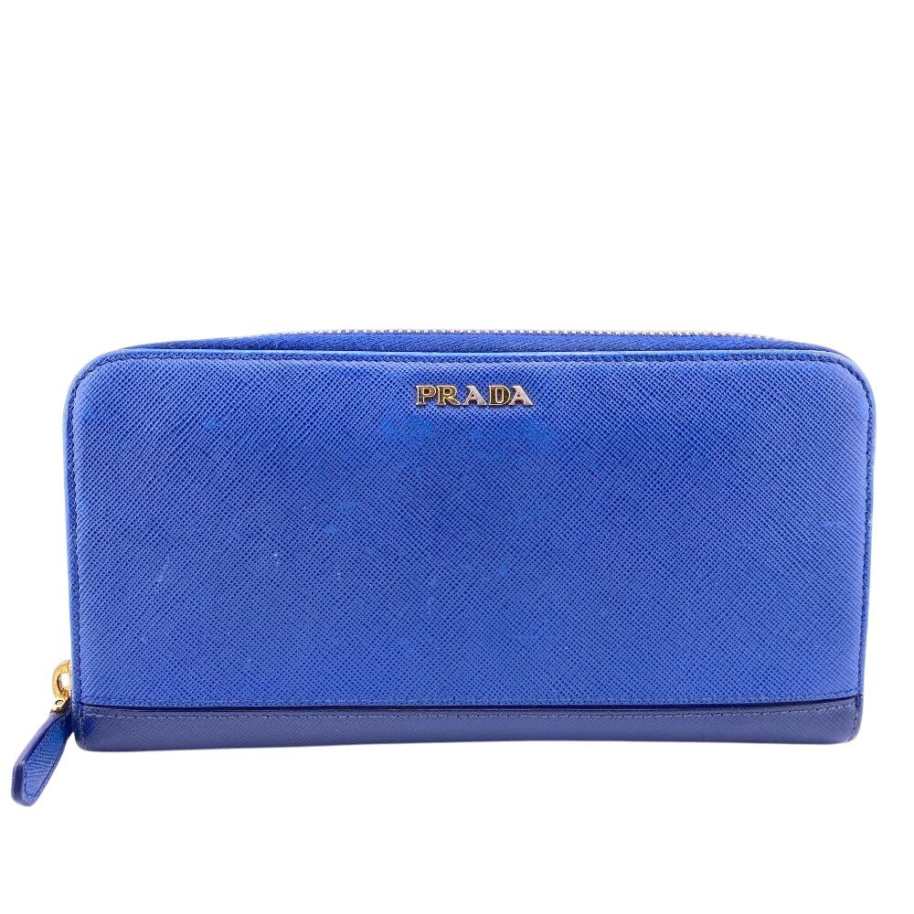 超美品　PRADA プラダ 長財布　ラウンドファスナー　PEONEA バイカラー 超美品 PRADA プラダ 長財布 ラウンドファスナー PEONEA バイカラー