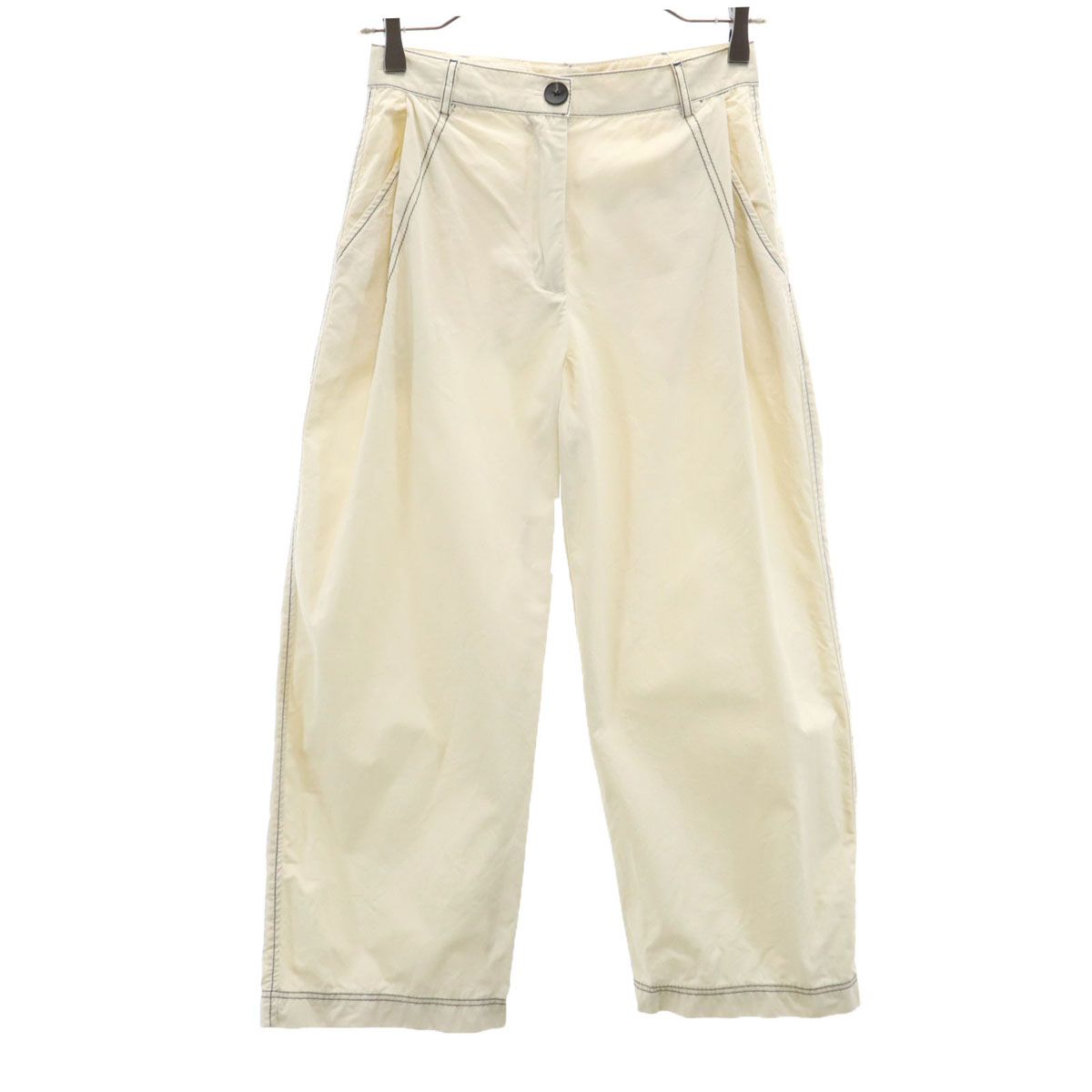 ZARA ザラ タック パンツ 152 オフホワイト