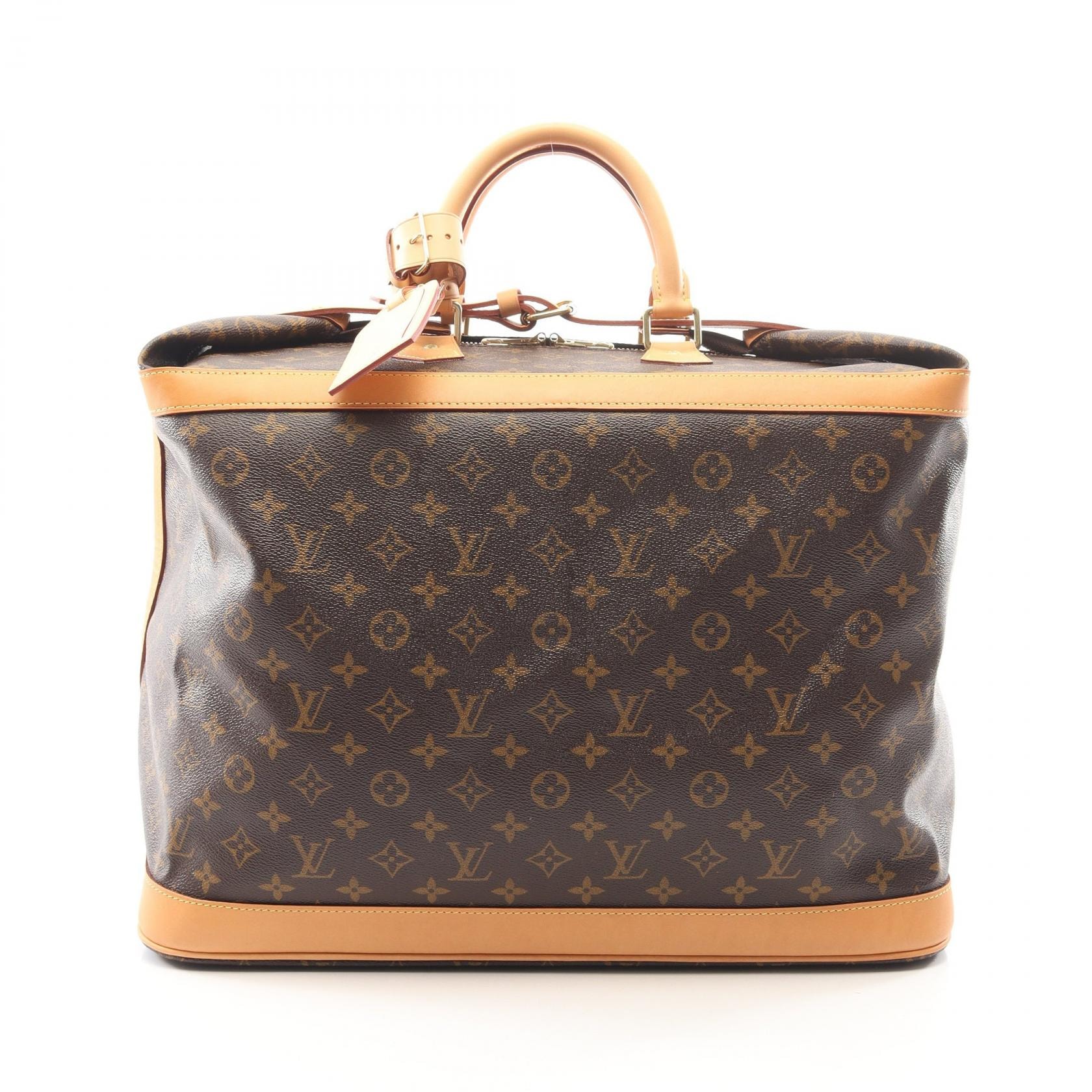 ルイ・ヴィトン LOUIS VUITTON クルーザーバッグ45 ボストンバッグ バッグ PVCコーティングキャンバス レザー モノグラム メンズ レディース ブラウン系 M41138 【中古】