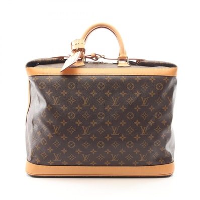 ルイ・ヴィトン LOUIS VUITTON クルーザーバッグ45 ボストンバッグ バッグ PVCコーティングキャンバス レザー モノグラム メンズ レディース ブラウン系 M41138 【中古】