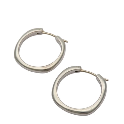 【中古】 ティファニー ピアス クッション シルバー925 約6.8g シルバー フープ アクセサリー レディース 女性 TIFFANY&Co.