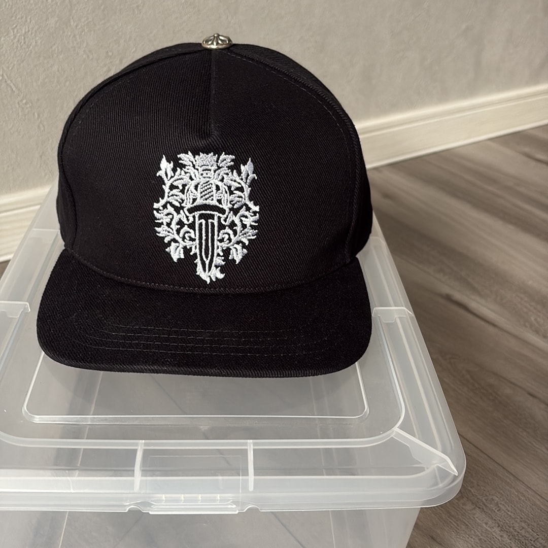 Chrome Hearts Baseball Denim Cap Dogger "Black/White"