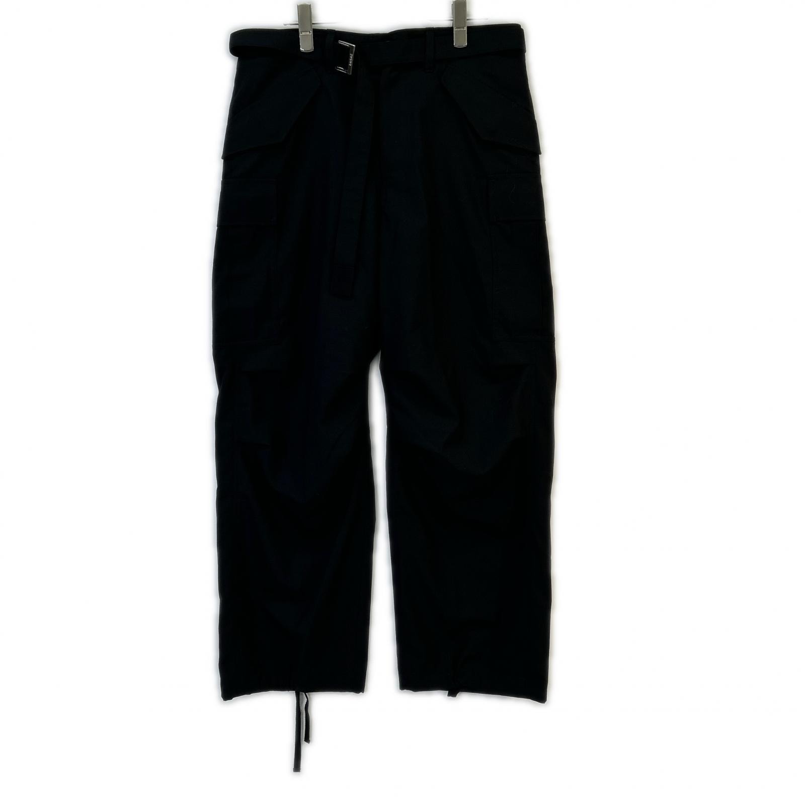 サカイ SCM-212 24AW ブラック Suiting Pants 001