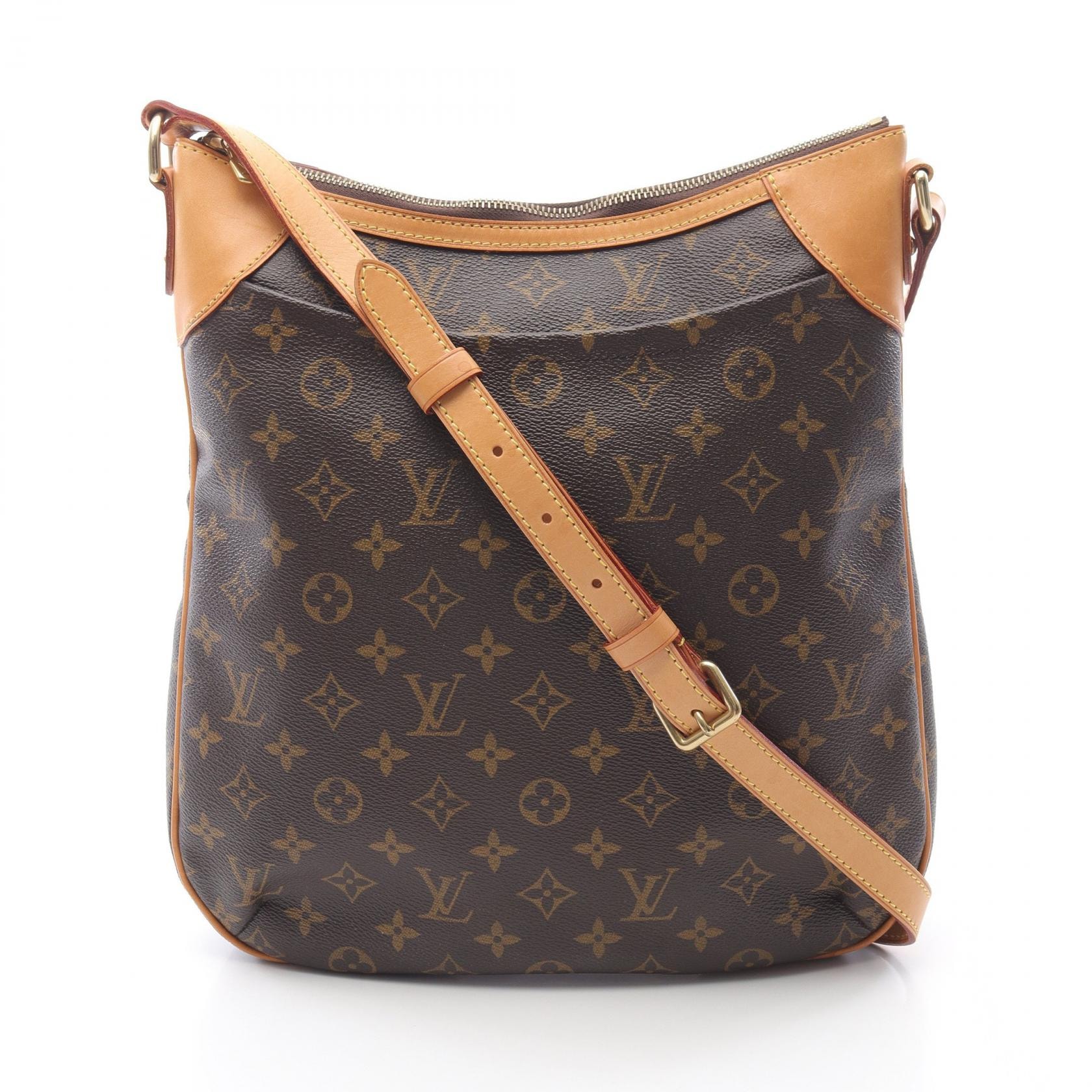 ルイ・ヴィトン LOUIS VUITTON オデオンMM ショルダーバッグ バッグ PVCコーティングキャンバス レザー モノグラム レディース ブラウン系 M56389 【中古】