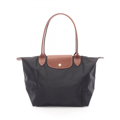 ロンシャン Longchamp LE PLIAGE ORIGINAL M ル プリアージュ オリジナル M トートバッグ バッグ キャンバス レザー レディース ブラック系 / ブラウン系 L2605089001 【新品】