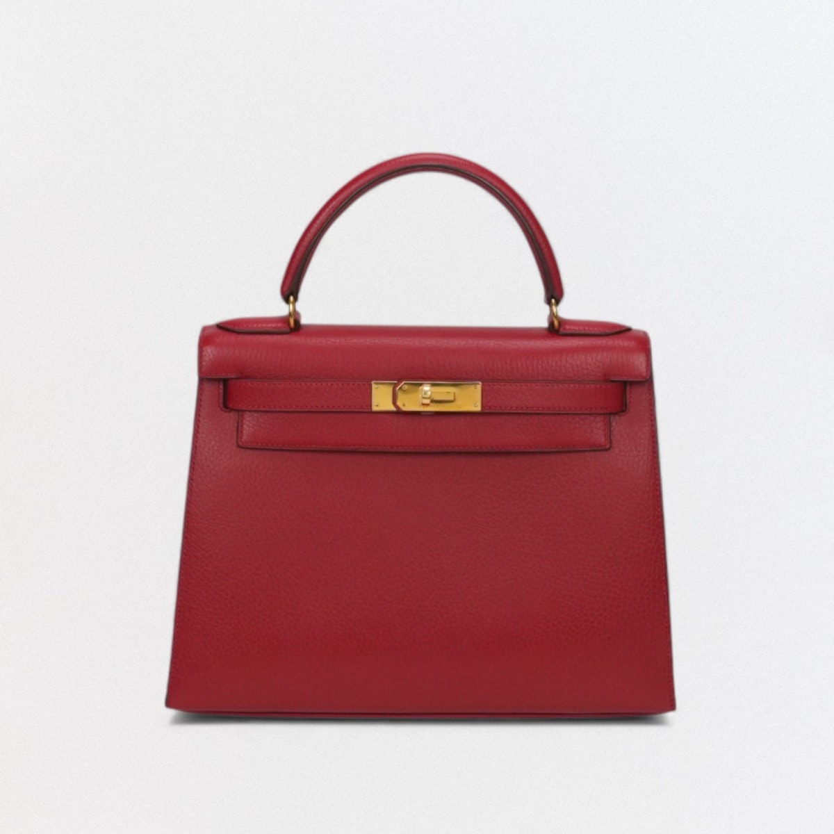 エルメス HERMES ケリー28 ケリー 28 バッグ トートバッグ ショルダーバッグ アルデンヌ ルージュヴィフ Rougevif レッド Red 赤 ゴールド金具 ハンドバッグ 2Way 外縫い