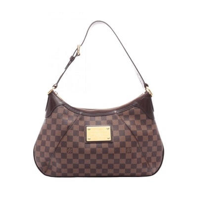 ルイ・ヴィトン LOUIS VUITTON テムズGM ダミエエベヌ ショルダーバッグ バッグ PVCコーティングキャンバス レザー レディース ブラウン系 N48181 【中古】