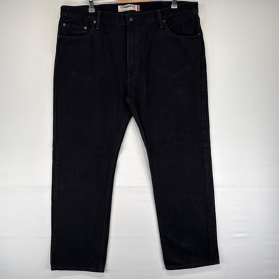 古着 リーバイス Levi's デニム パンツ Gパン 大きいサイズ ストレート 5ポケット 505 ジッパーフライ W42 L32 ブラック系 メンズ