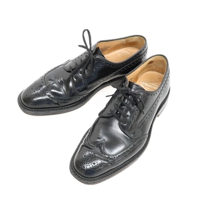 【中古】チャーチ CHURCH'S GRAFTON ウイングチップ ドレスシューズ ブラック【サイズ70F】【メンズ】