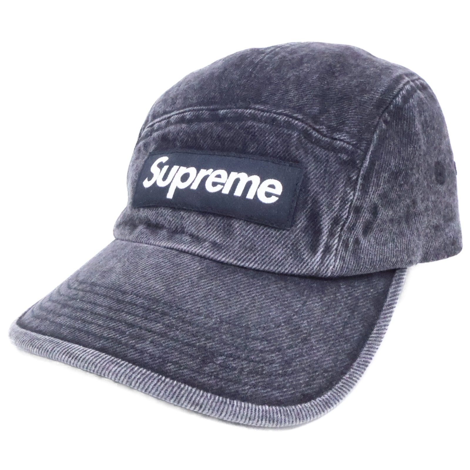 シュプリーム 24SS Coated Denim Camp Cap デニム キャンプキャップ