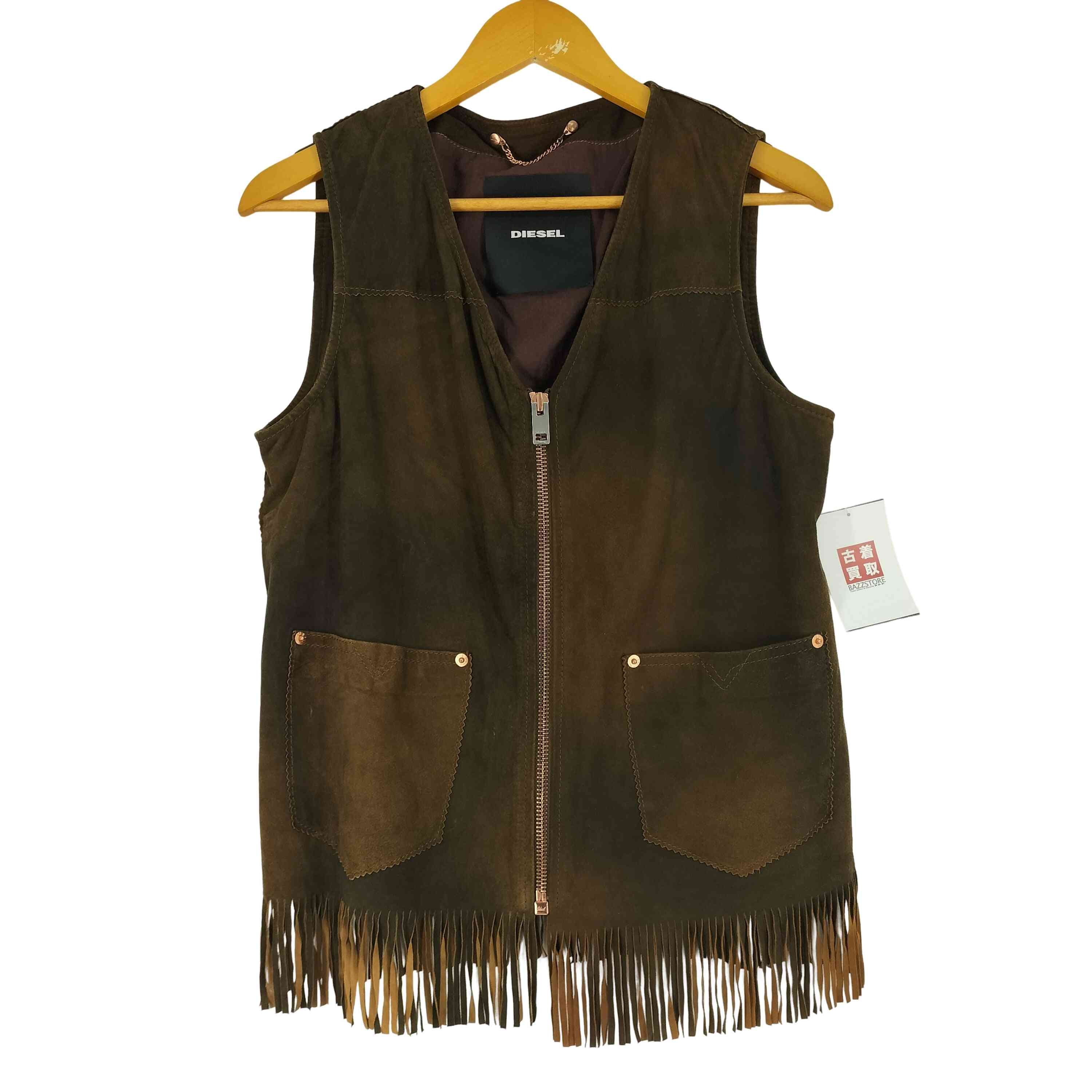 スエード フリンジ ウエスタン ベスト【1141529058475】